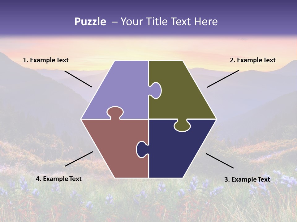 Mountain Morning Land PowerPoint Template