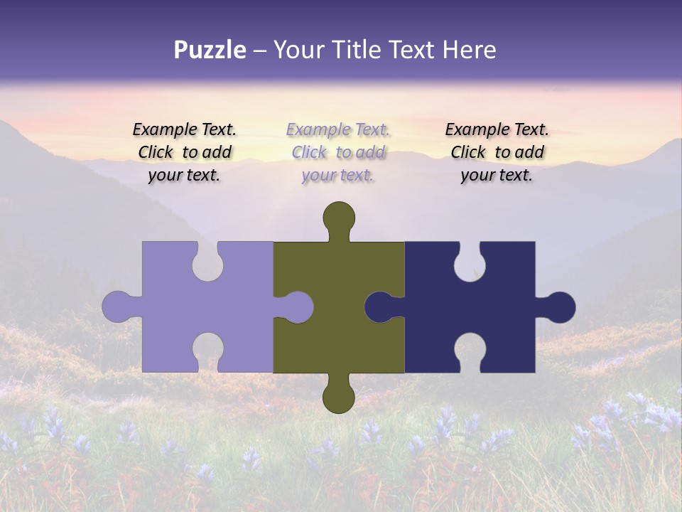 Mountain Morning Land PowerPoint Template