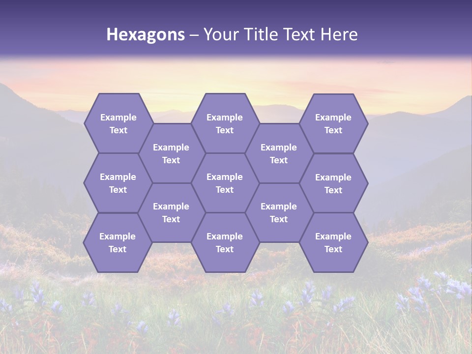 Mountain Morning Land PowerPoint Template