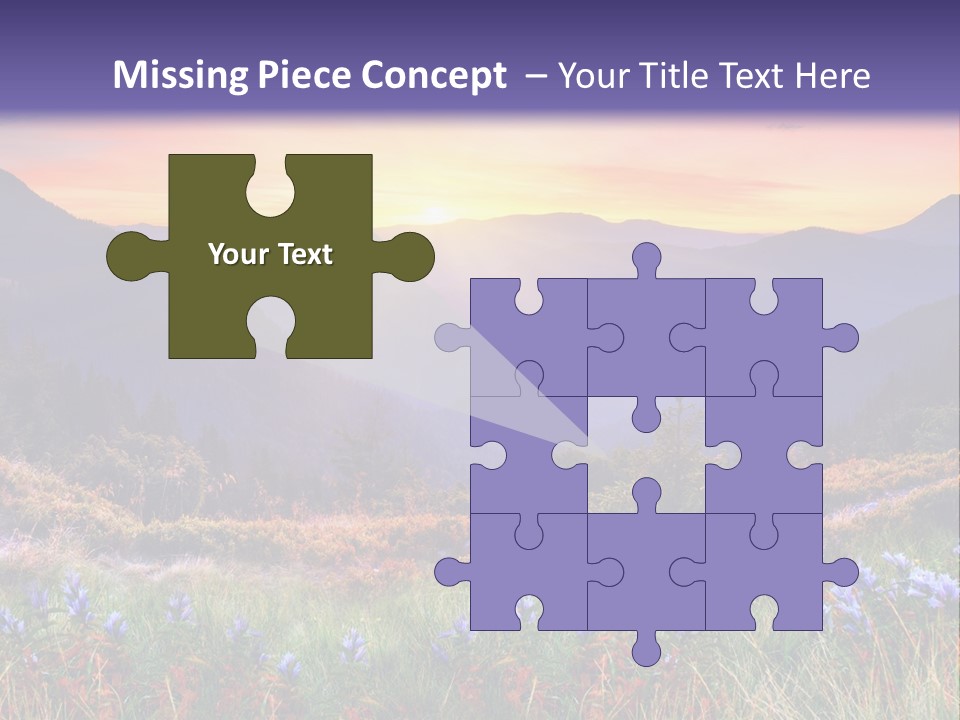 Mountain Morning Land PowerPoint Template