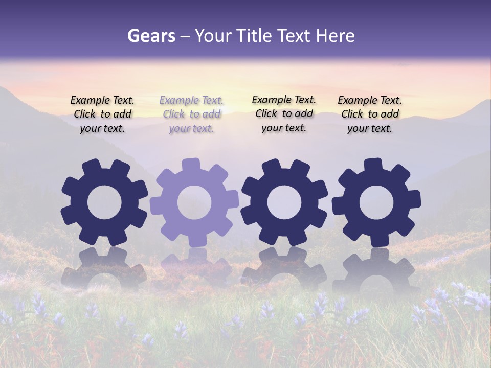 Mountain Morning Land PowerPoint Template