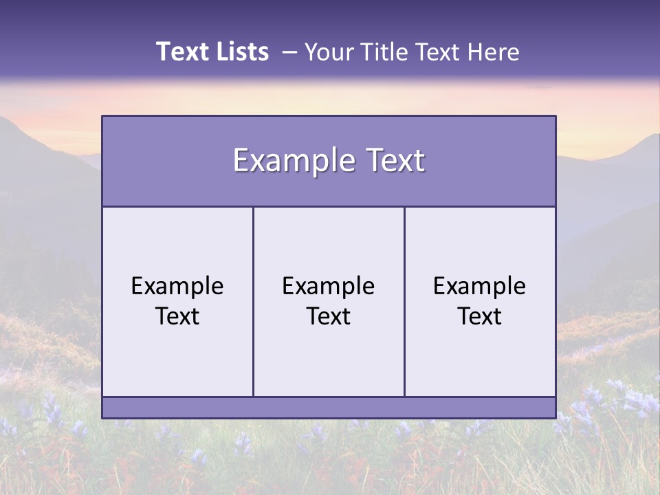 Mountain Morning Land PowerPoint Template