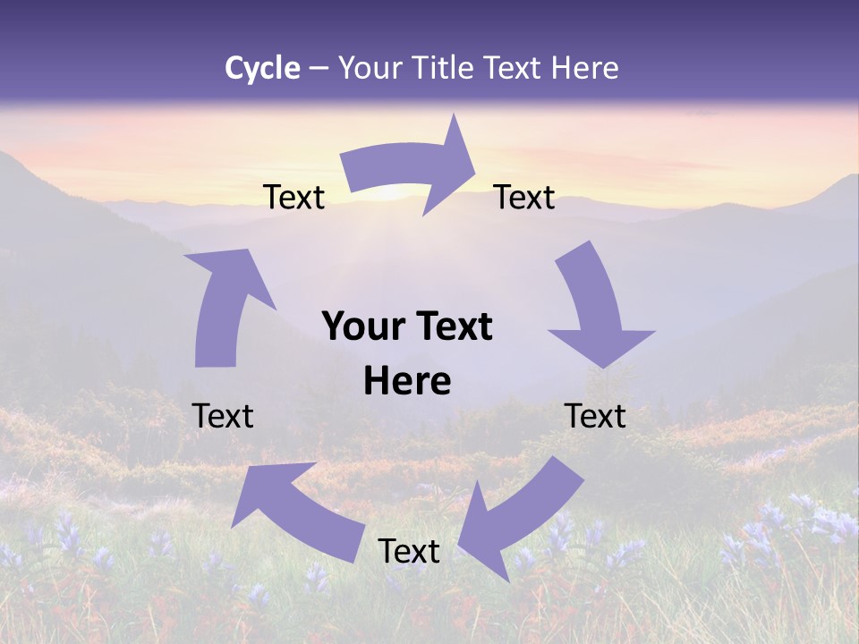 Mountain Morning Land PowerPoint Template