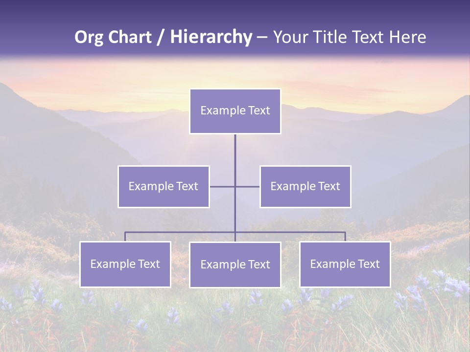 Mountain Morning Land PowerPoint Template