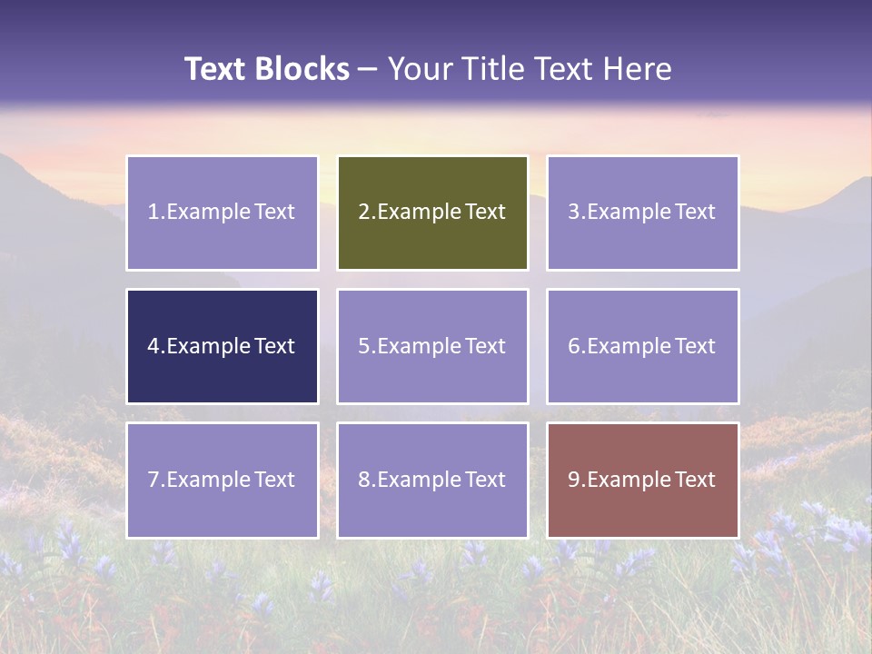 Mountain Morning Land PowerPoint Template