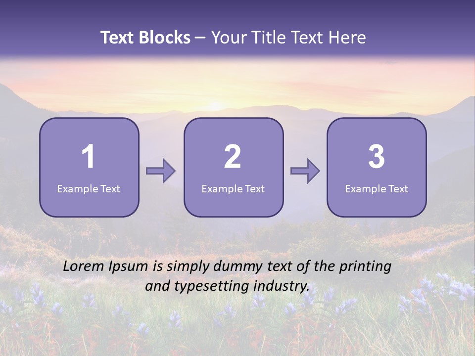 Mountain Morning Land PowerPoint Template
