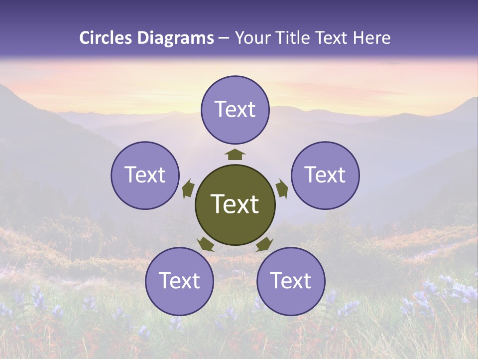 Mountain Morning Land PowerPoint Template