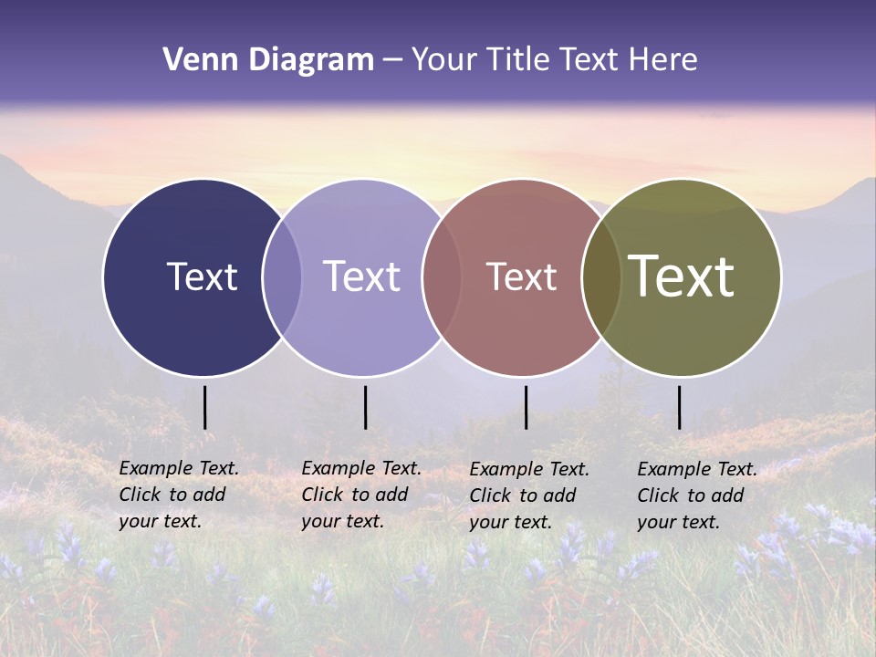 Mountain Morning Land PowerPoint Template