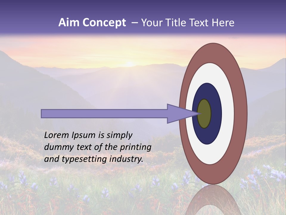 Mountain Morning Land PowerPoint Template