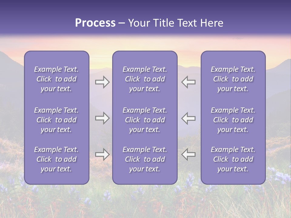 Mountain Morning Land PowerPoint Template