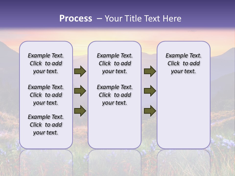 Mountain Morning Land PowerPoint Template