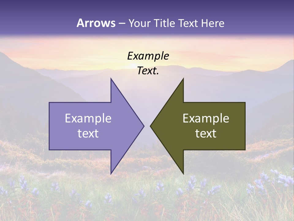 Mountain Morning Land PowerPoint Template