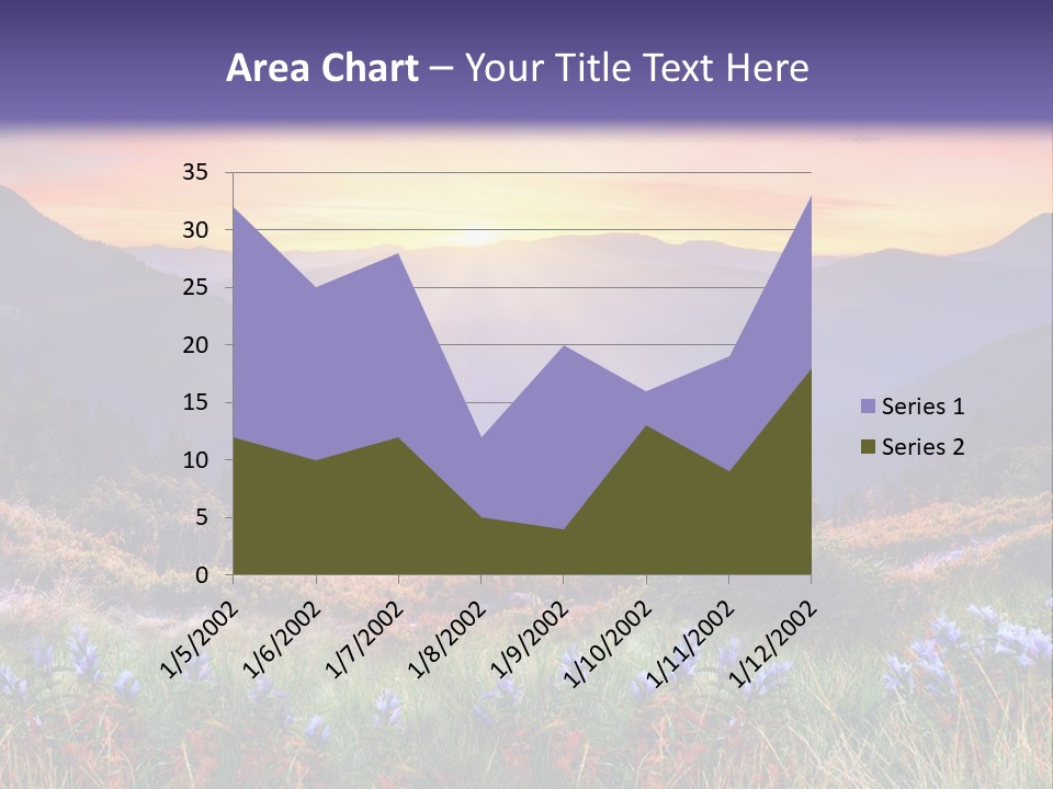 Mountain Morning Land PowerPoint Template