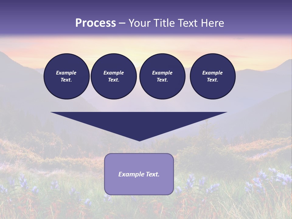 Mountain Morning Land PowerPoint Template