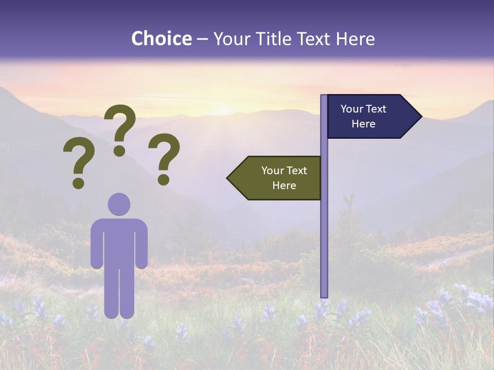 Mountain Morning Land PowerPoint Template