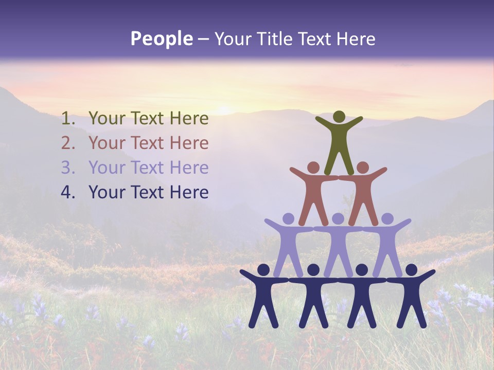 Mountain Morning Land PowerPoint Template