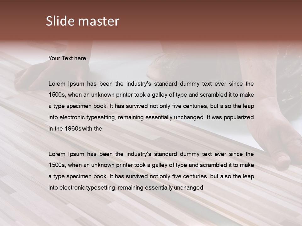 Job Worker Indoors PowerPoint Template