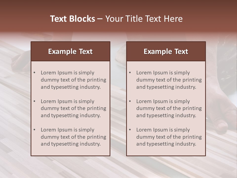 Job Worker Indoors PowerPoint Template