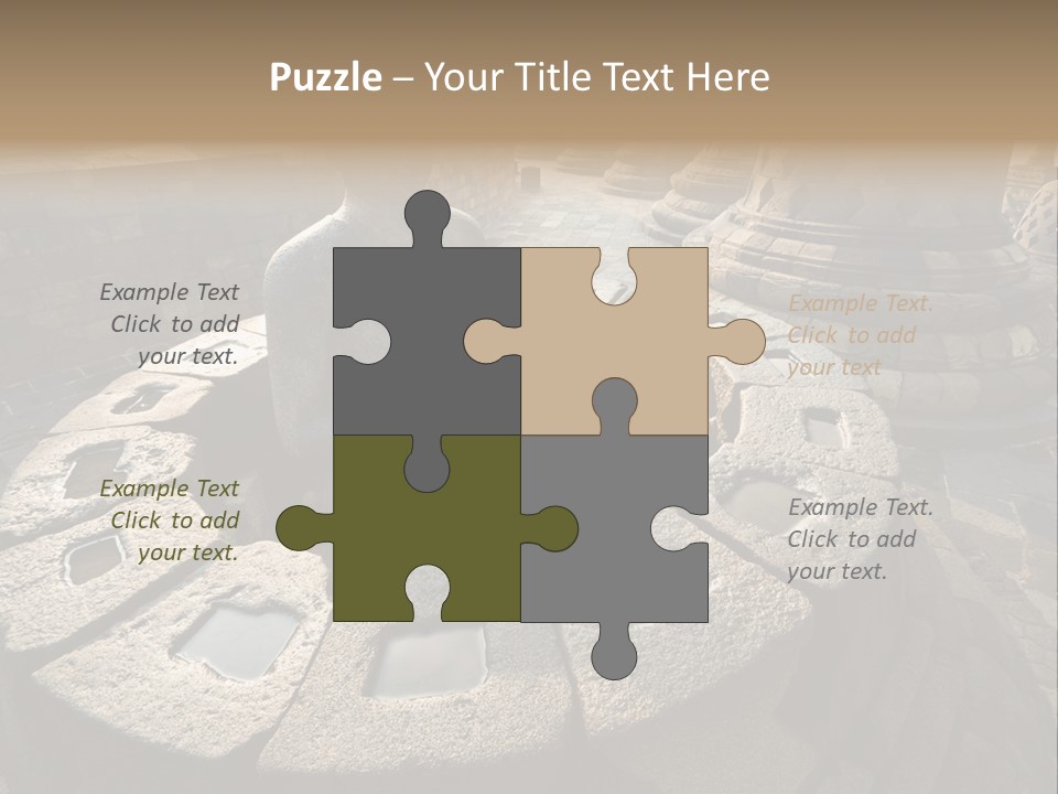 Prambanan Buddha Morning PowerPoint Template