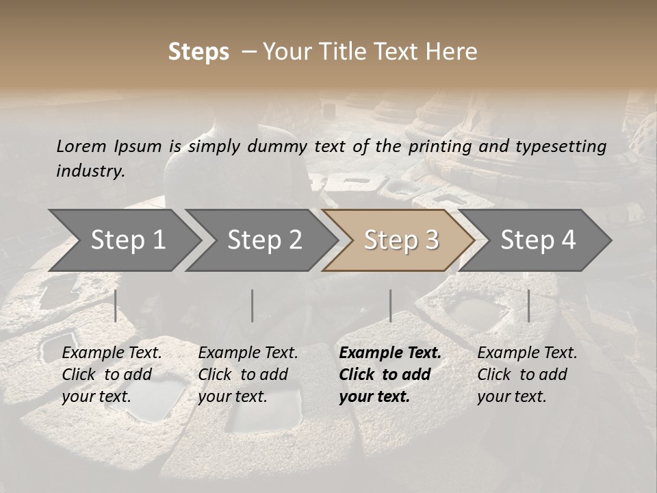 Prambanan Buddha Morning PowerPoint Template