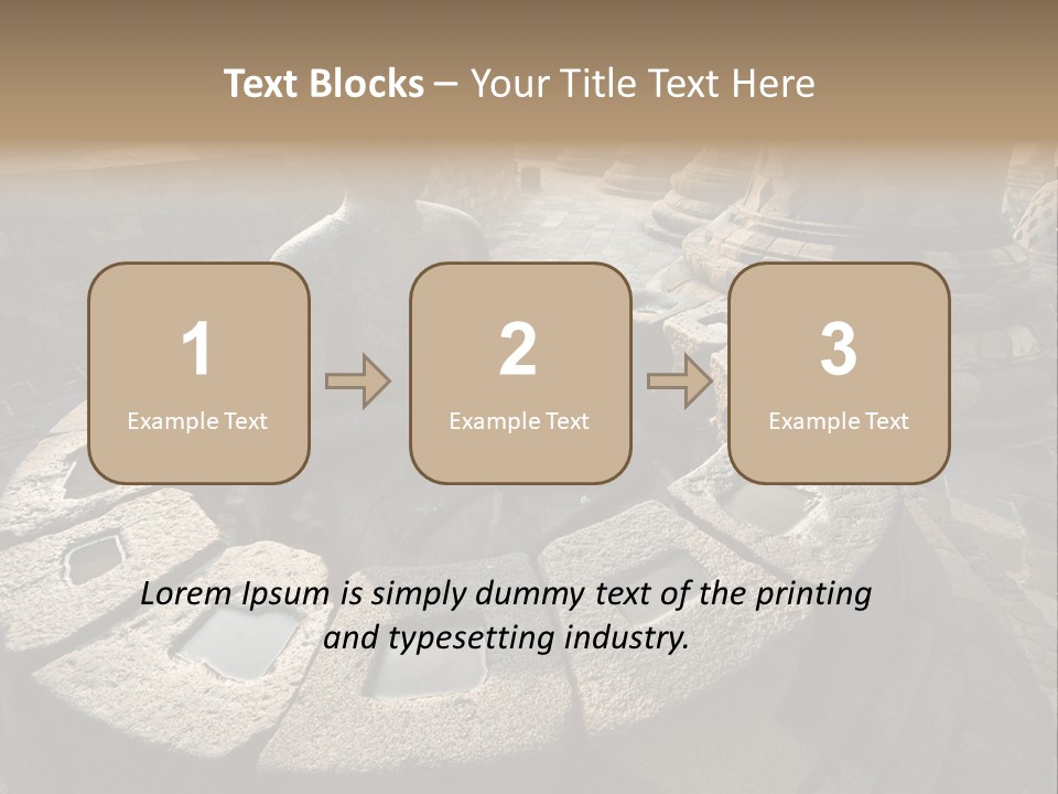 Prambanan Buddha Morning PowerPoint Template