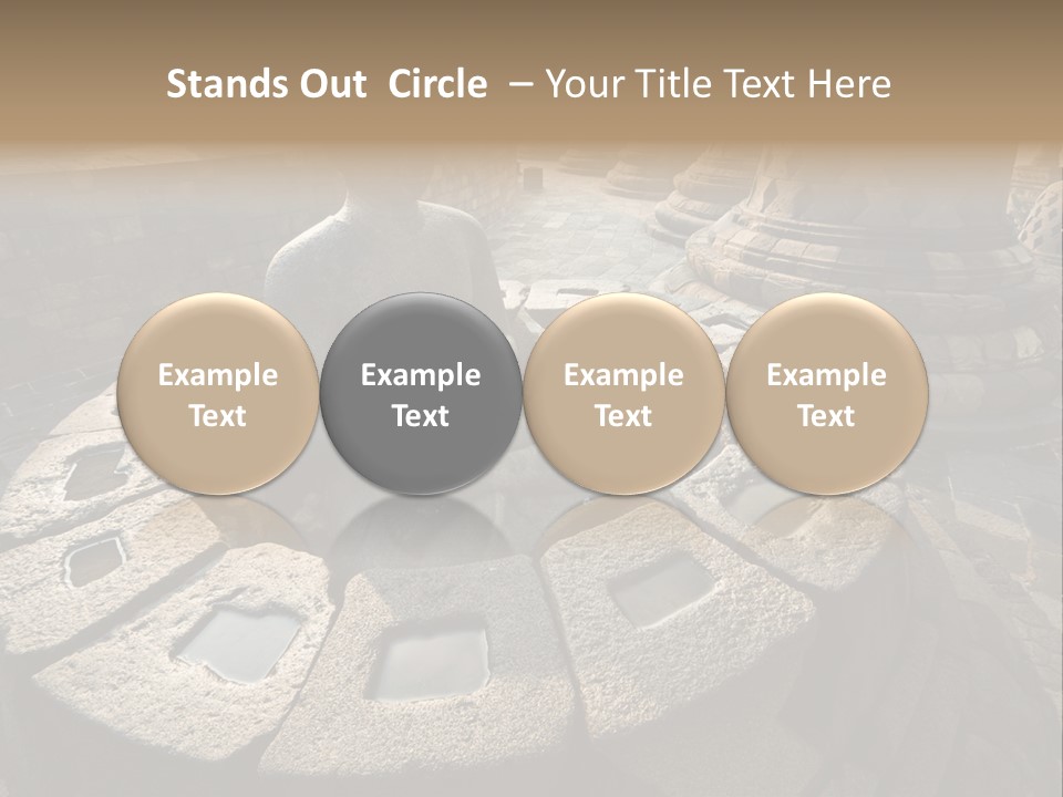 Prambanan Buddha Morning PowerPoint Template