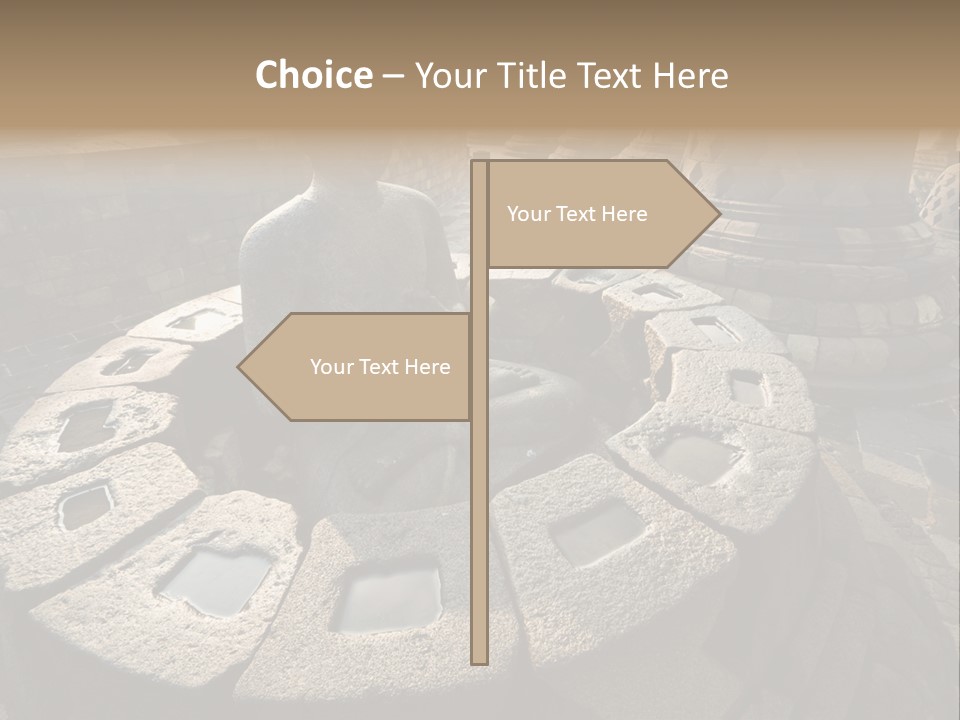 Prambanan Buddha Morning PowerPoint Template