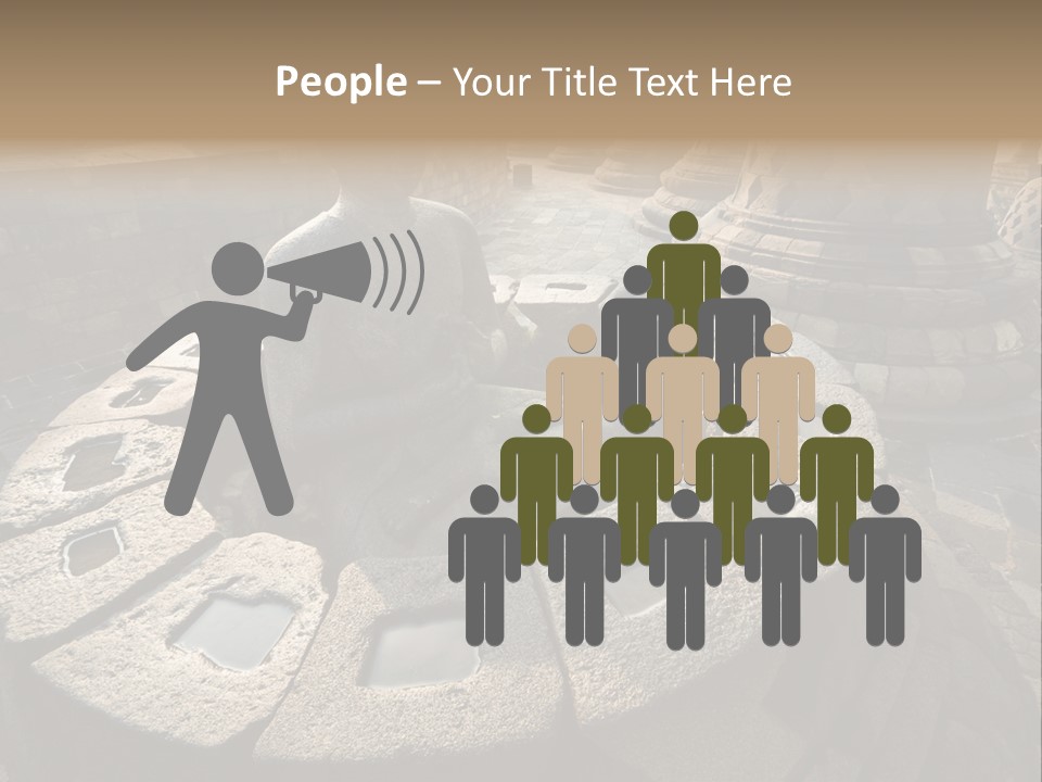 Prambanan Buddha Morning PowerPoint Template