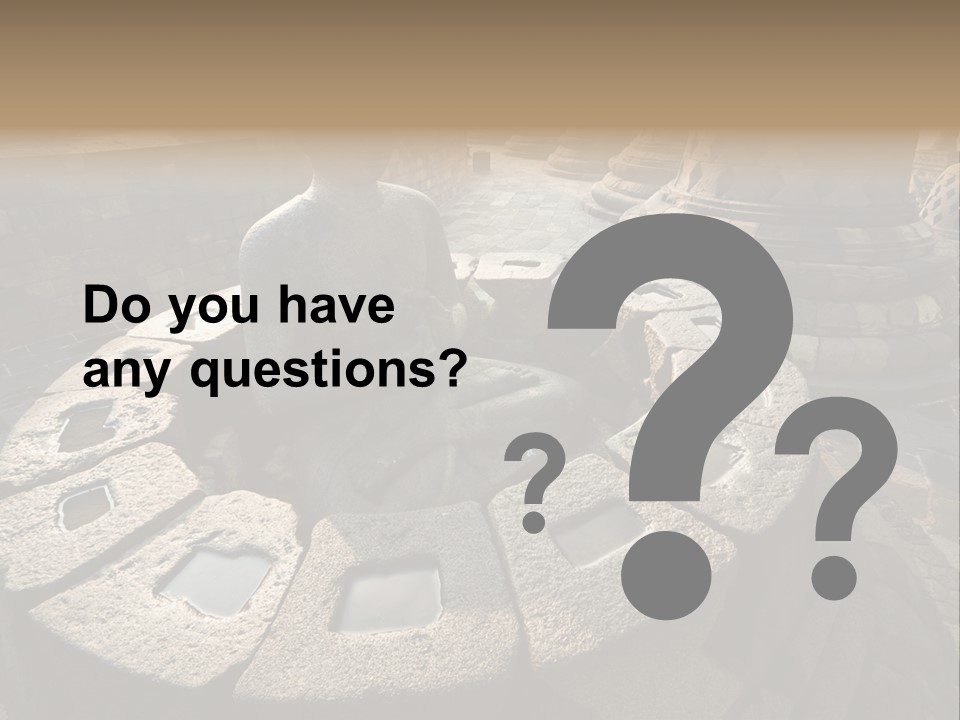 Prambanan Buddha Morning PowerPoint Template