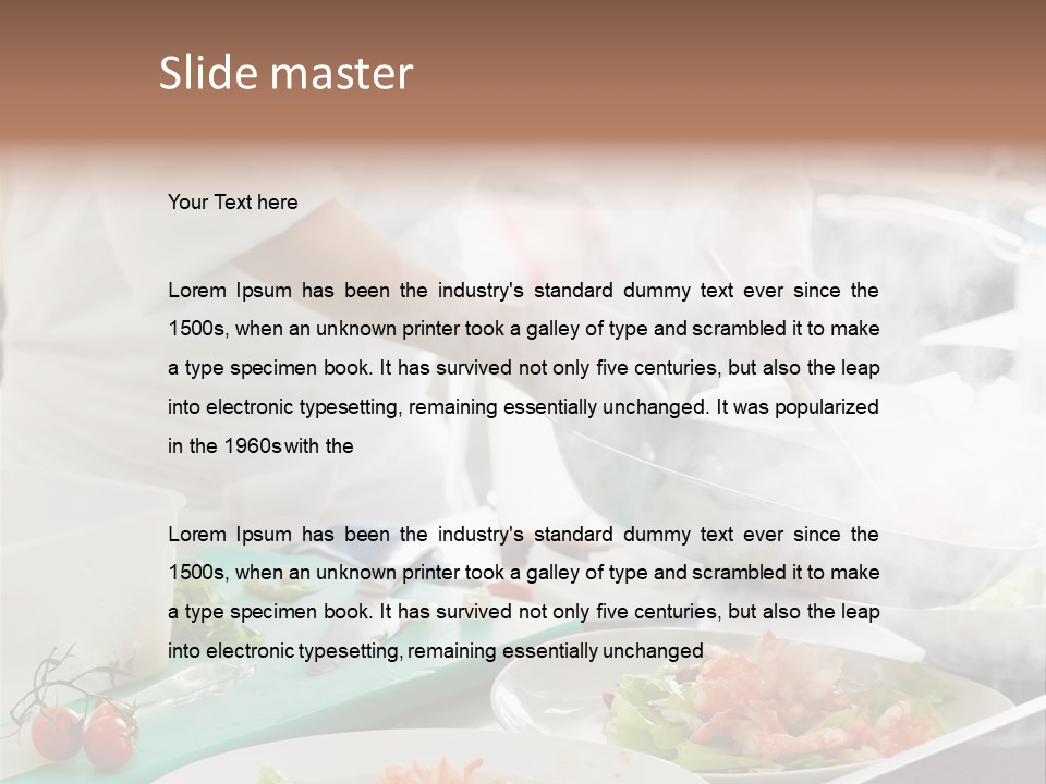 Fish Salad Men PowerPoint Template