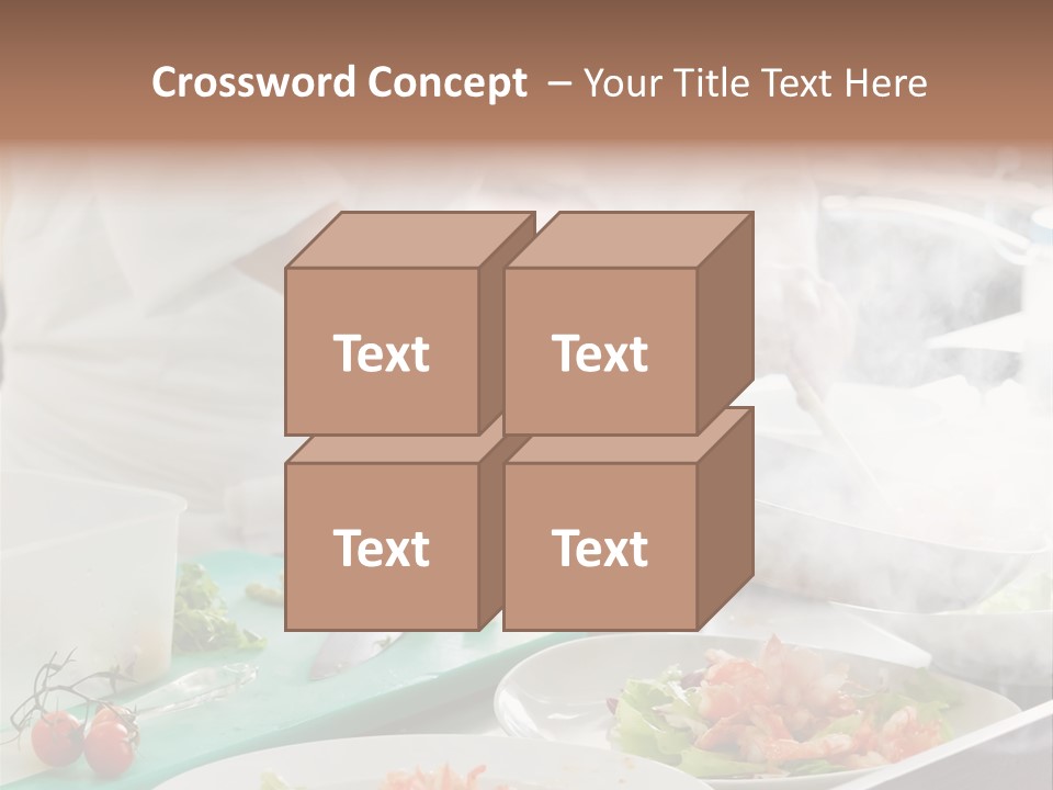 Fish Salad Men PowerPoint Template