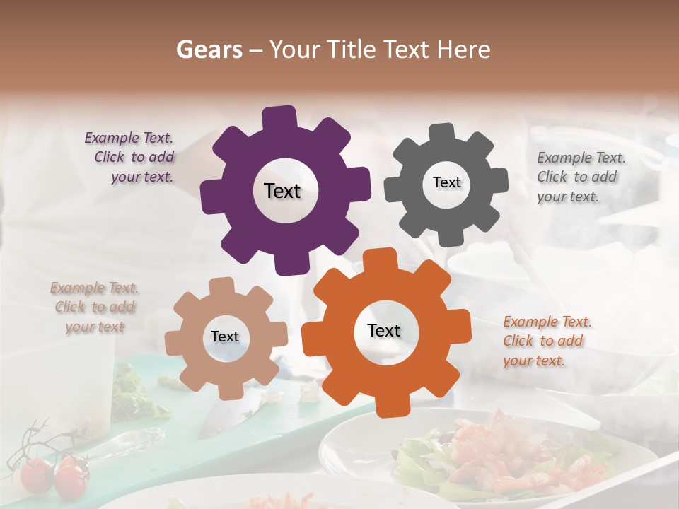 Fish Salad Men PowerPoint Template