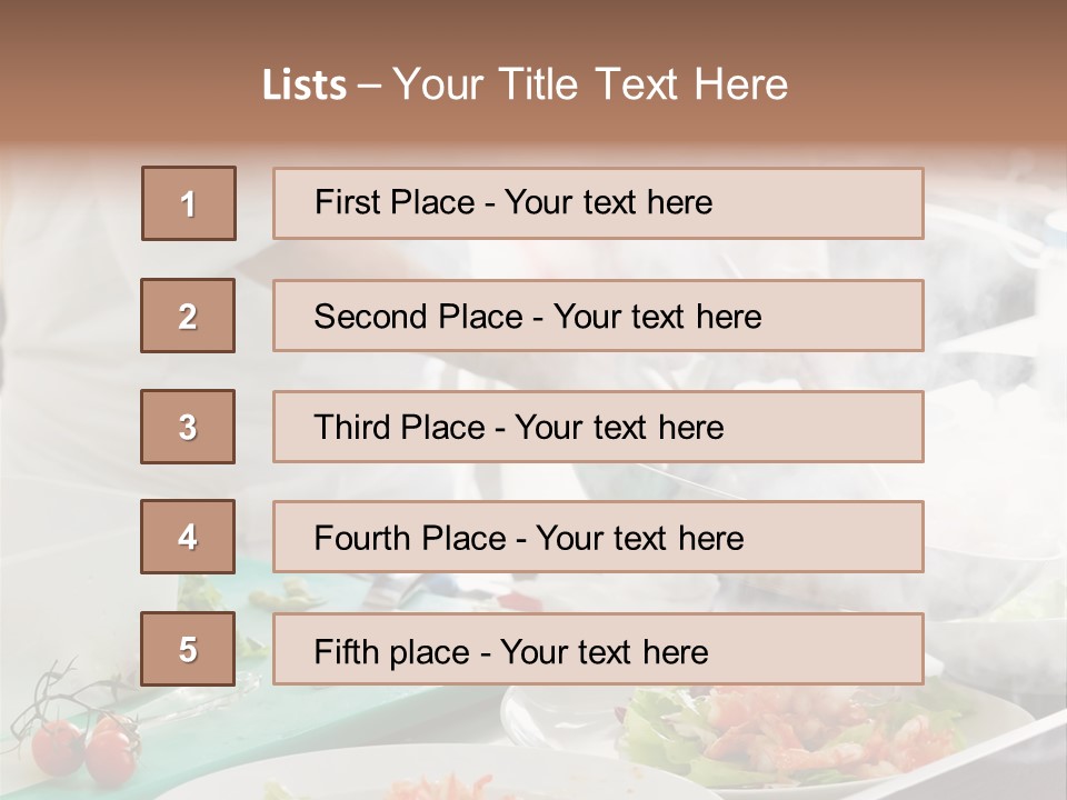 Fish Salad Men PowerPoint Template