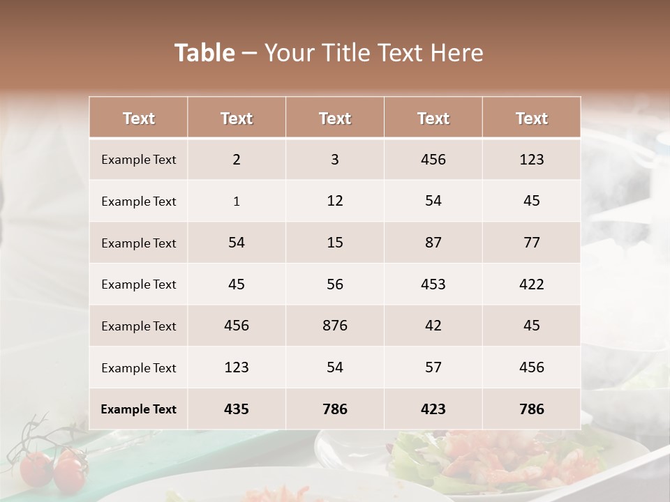 Fish Salad Men PowerPoint Template