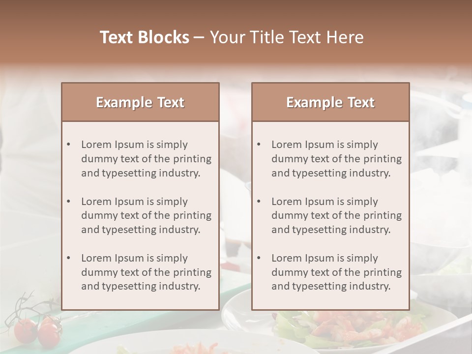 Fish Salad Men PowerPoint Template