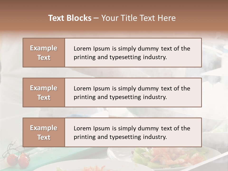 Fish Salad Men PowerPoint Template