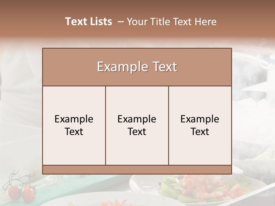 Fish Salad Men PowerPoint Template