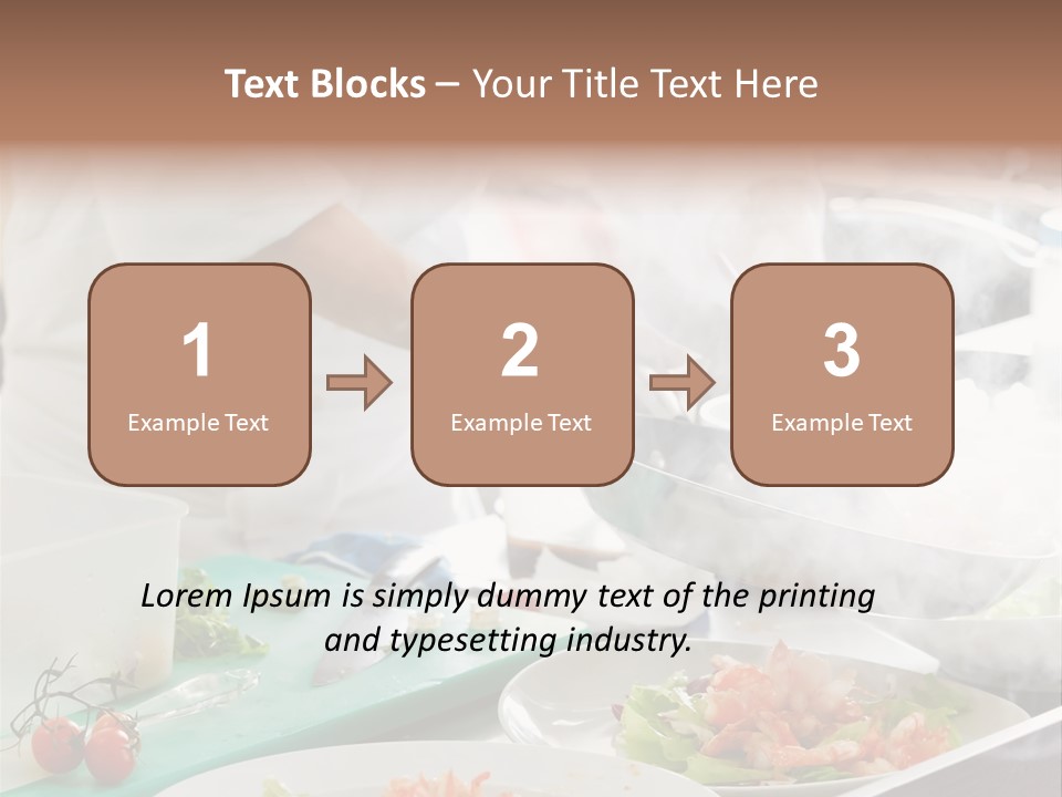 Fish Salad Men PowerPoint Template