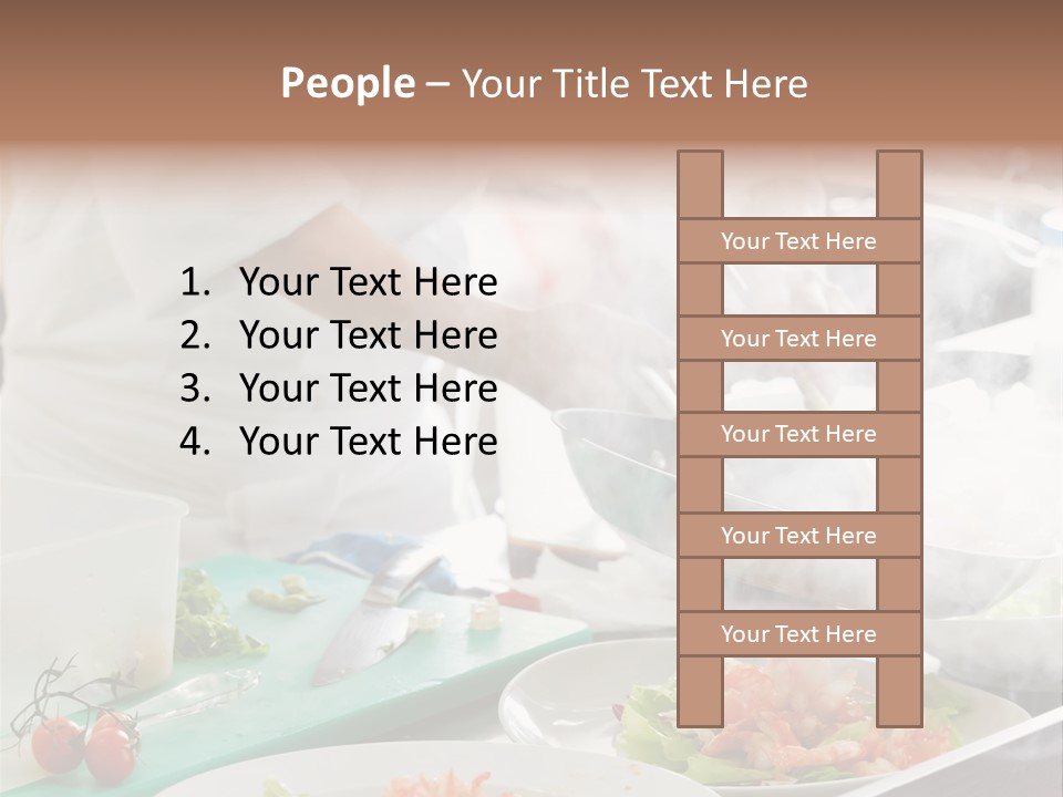 Fish Salad Men PowerPoint Template