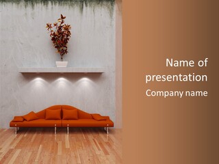 Home Chair Art PowerPoint Template