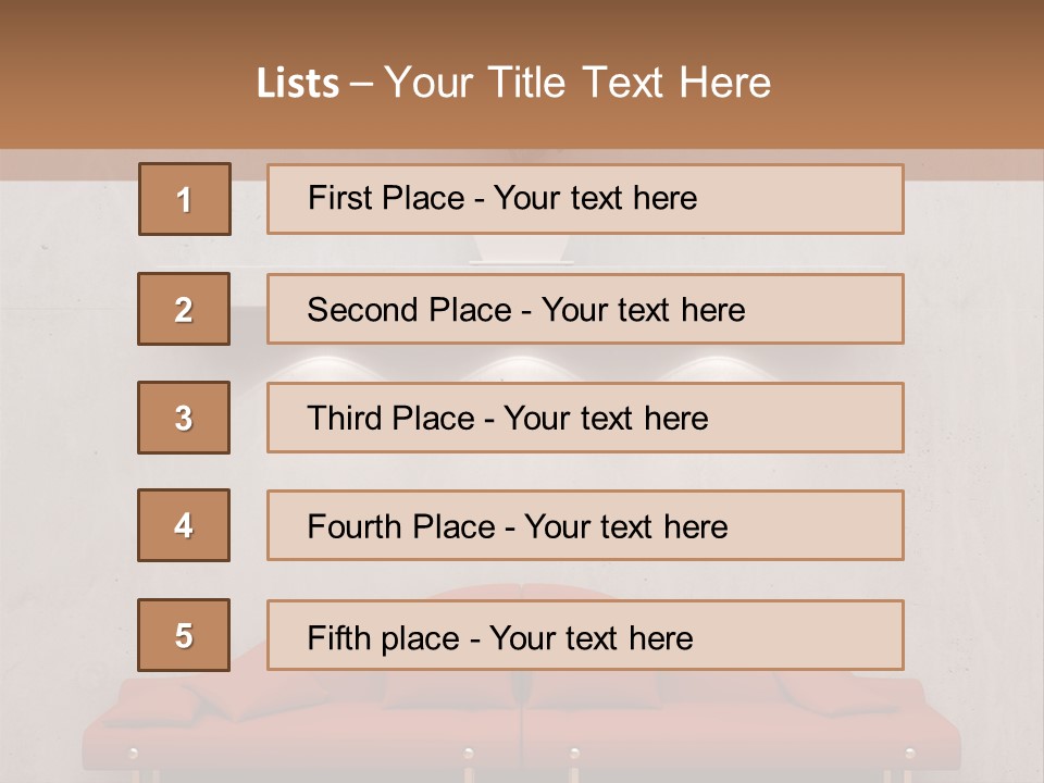 Home Chair Art PowerPoint Template