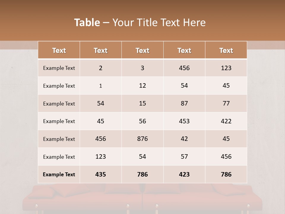 Home Chair Art PowerPoint Template