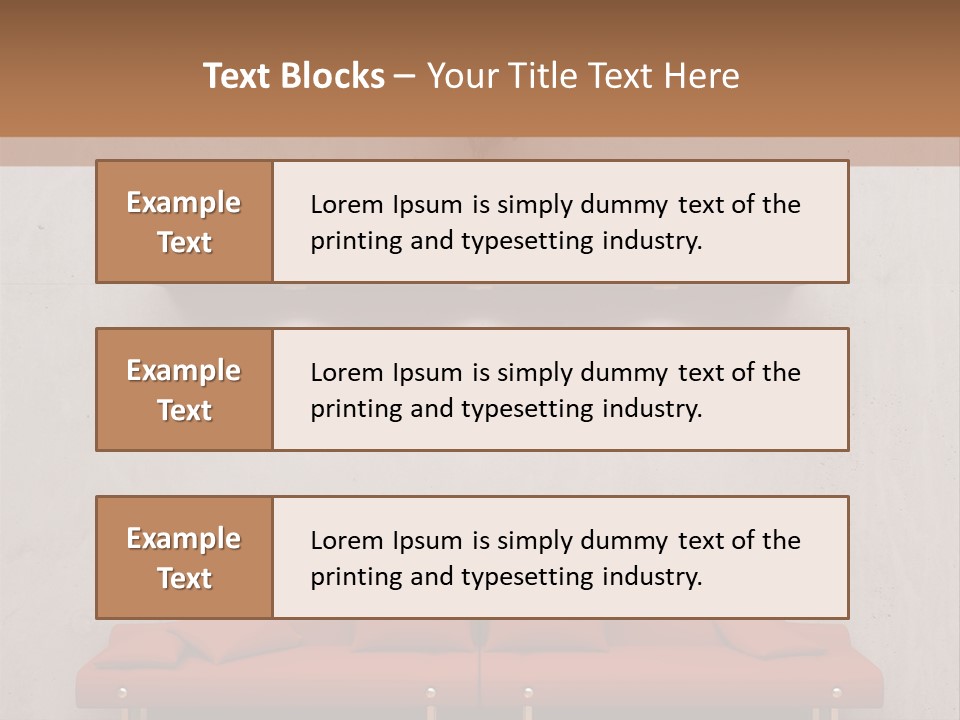 Home Chair Art PowerPoint Template