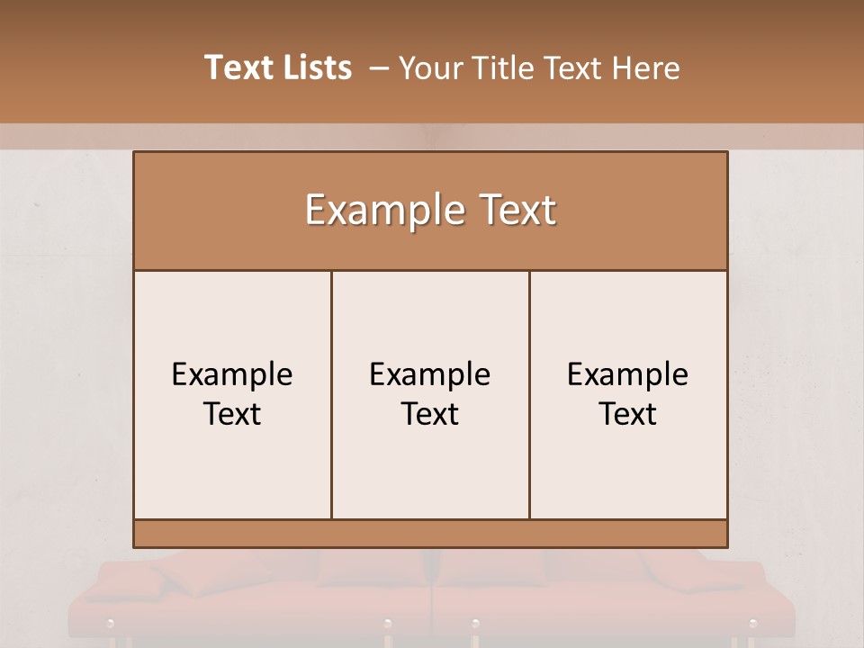 Home Chair Art PowerPoint Template