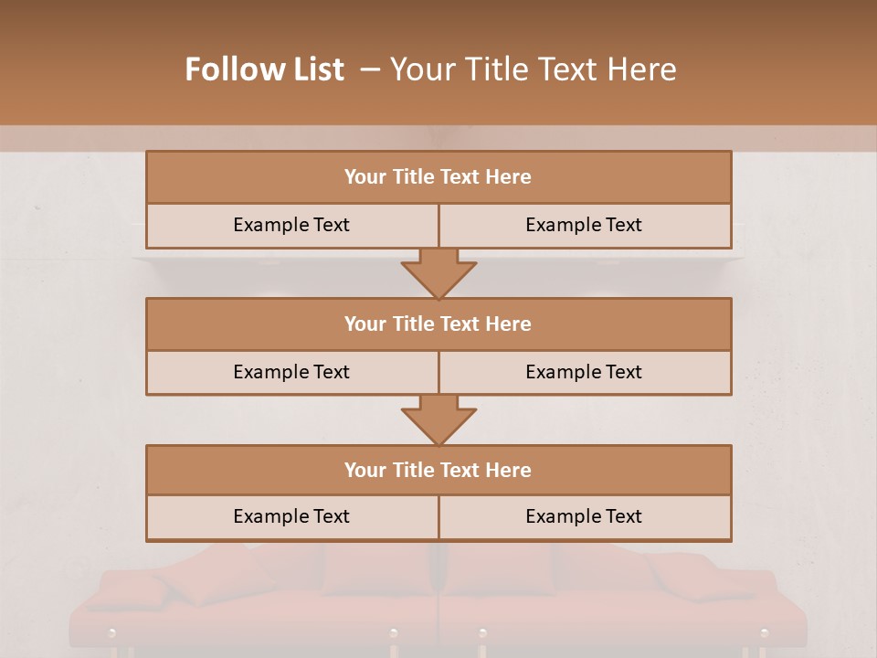 Home Chair Art PowerPoint Template