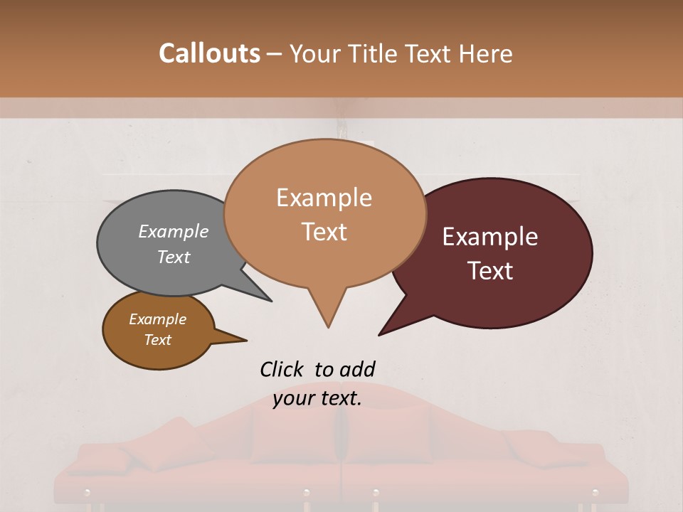 Home Chair Art PowerPoint Template