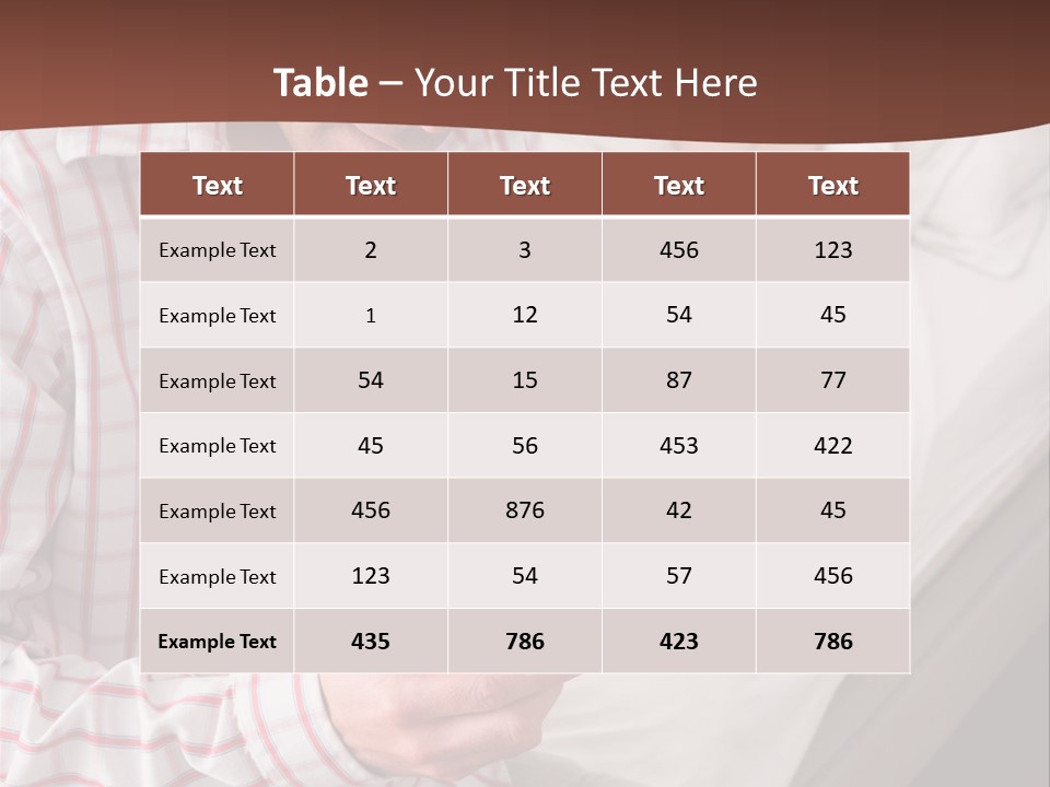 A Man Sitting On A Bed Looking At His Cell Phone PowerPoint Template
