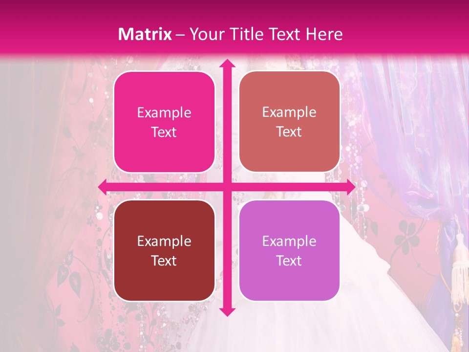 Romantic Flowers Girl PowerPoint Template