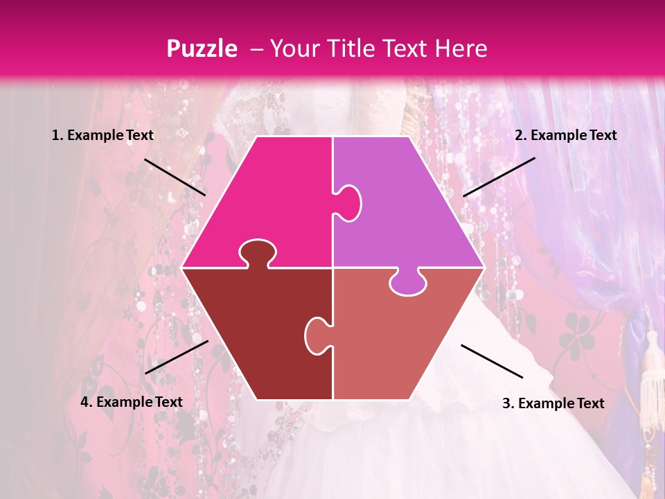 Romantic Flowers Girl PowerPoint Template