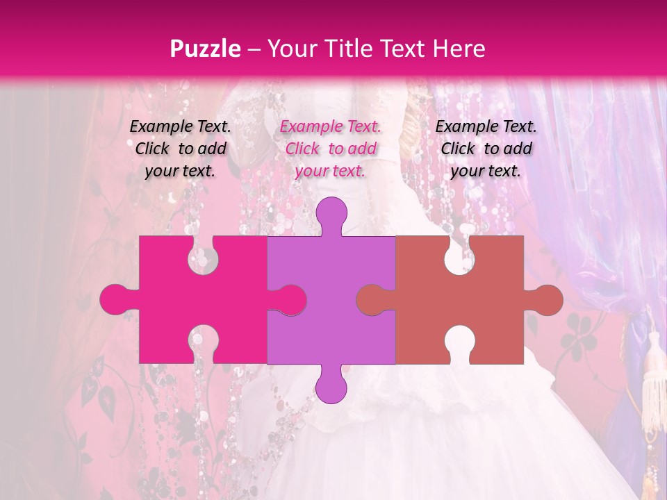 Romantic Flowers Girl PowerPoint Template